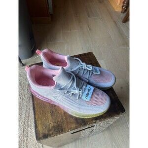 Geers by Dream Seek Shoes Athletic Sneakers size 9 pink/gray breathable New